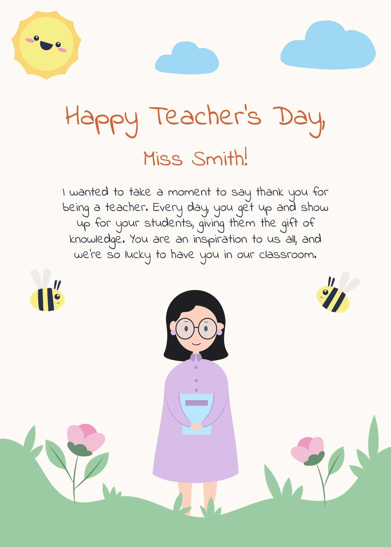 Free Teacher s Day Card Templates Editable And Printable