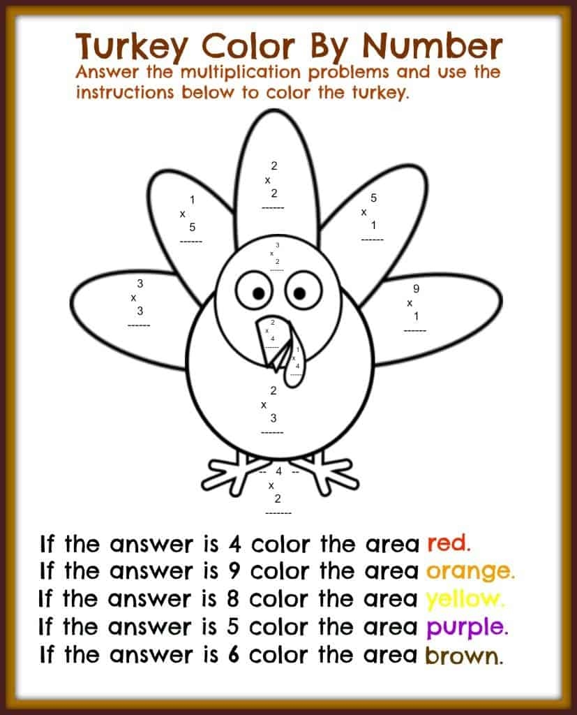 Free Thanksgiving Printable Math Worksheets Midwest Modern Momma 