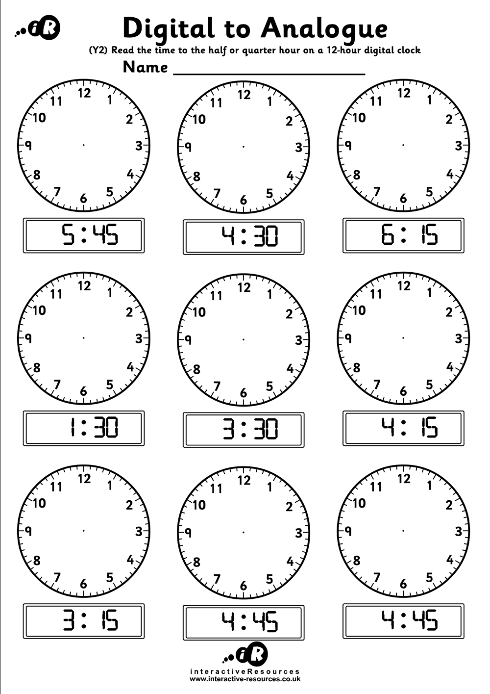 Free Time Clock Worksheets Creative Kids