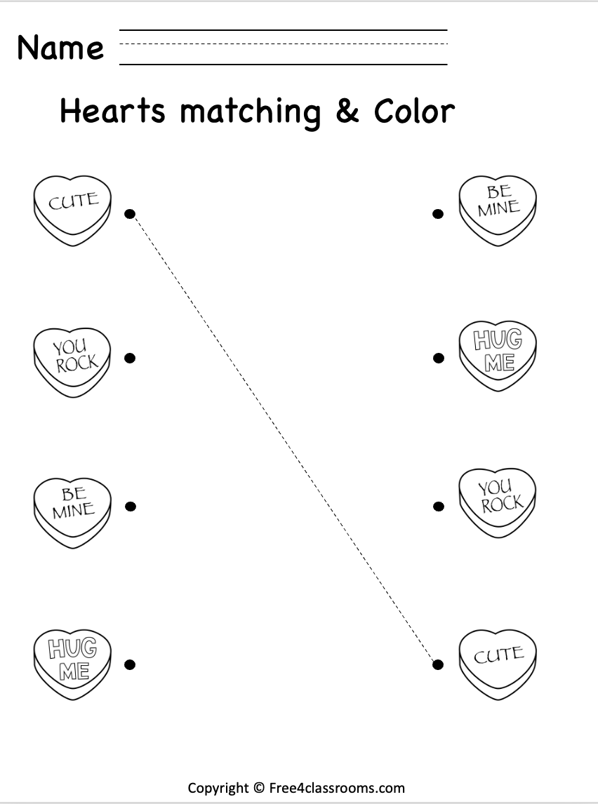Free Printable Matching Worksheets For Adults