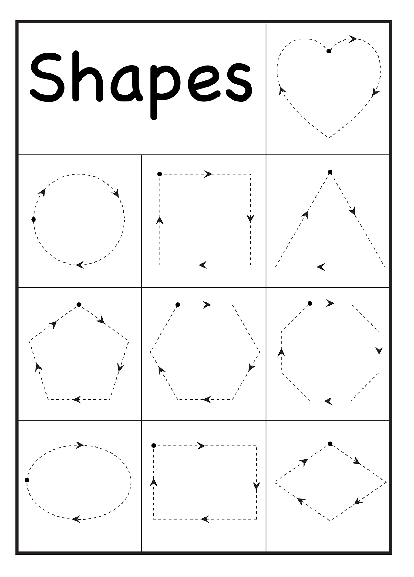 Free Printable Worksheets For 3 Year Olds