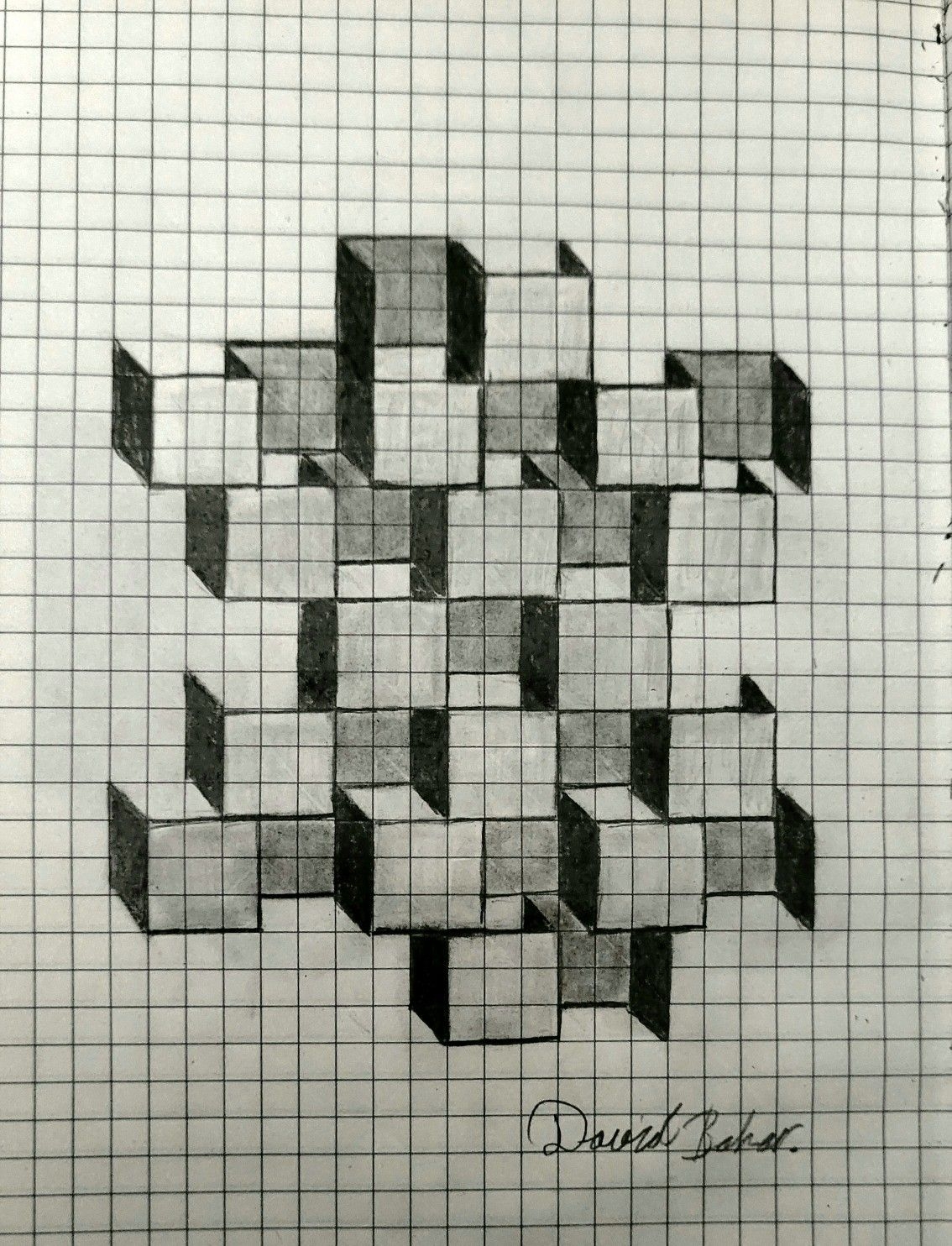 Easy Drawings On Graph Paper