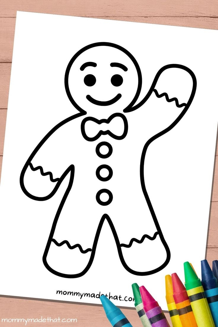 Gingerbread Man Template Printable Free