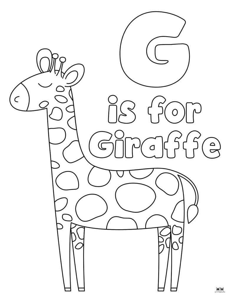 Printable Giraffe Template