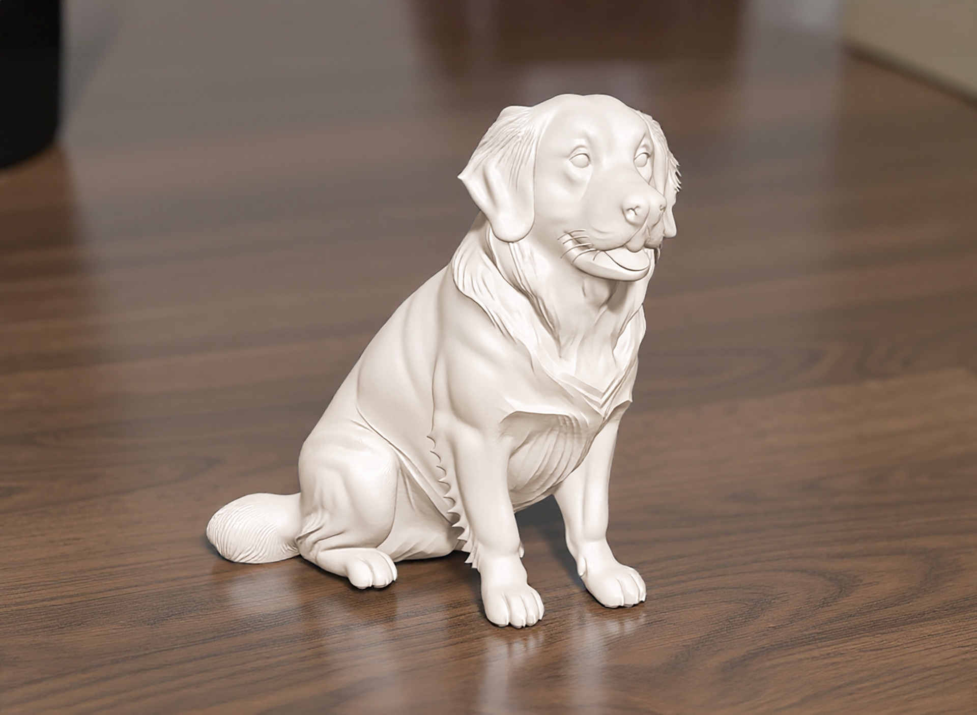  Golden Retriever 3D Printable 3D Print Model STL File For 3D 