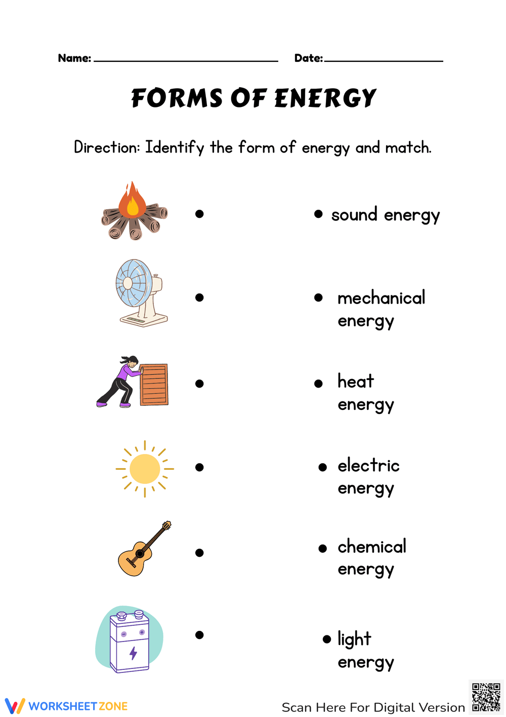 Grade 4 Forms Of Energy Worksheets amp Printable