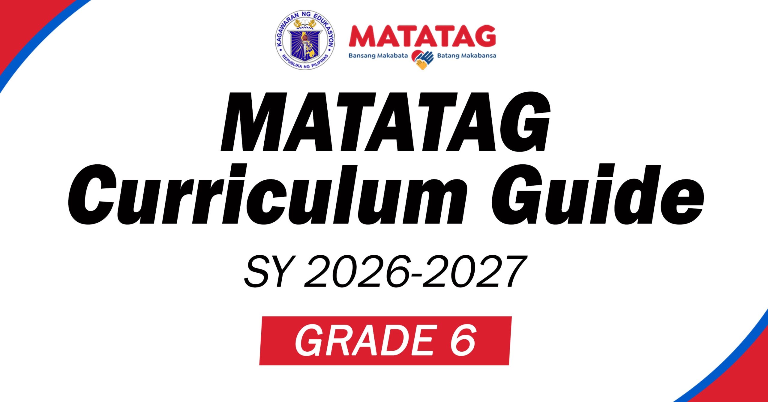 GRADE 6 MATATAG Curriculum Guides SY 2026 2027 All Subjects 
