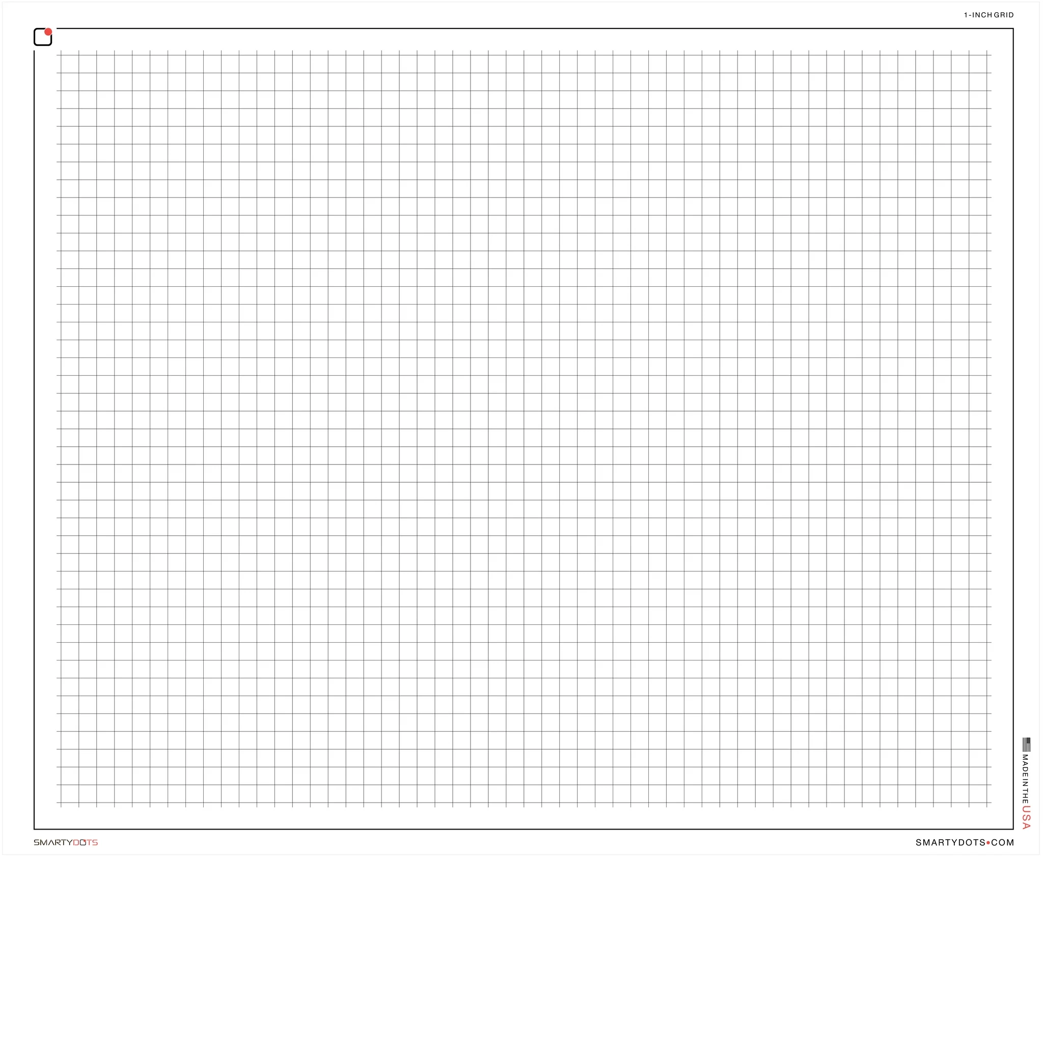 Graph 1 Inch Grid 58x48 Smarty Dots