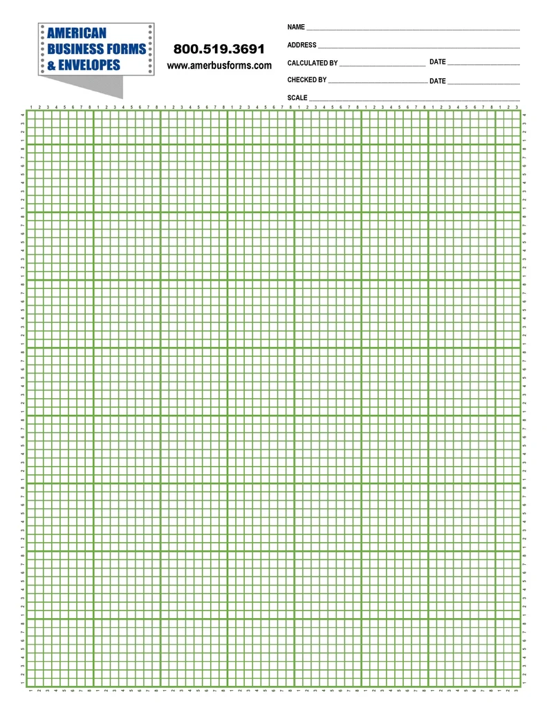 Graph Paper Image Green
