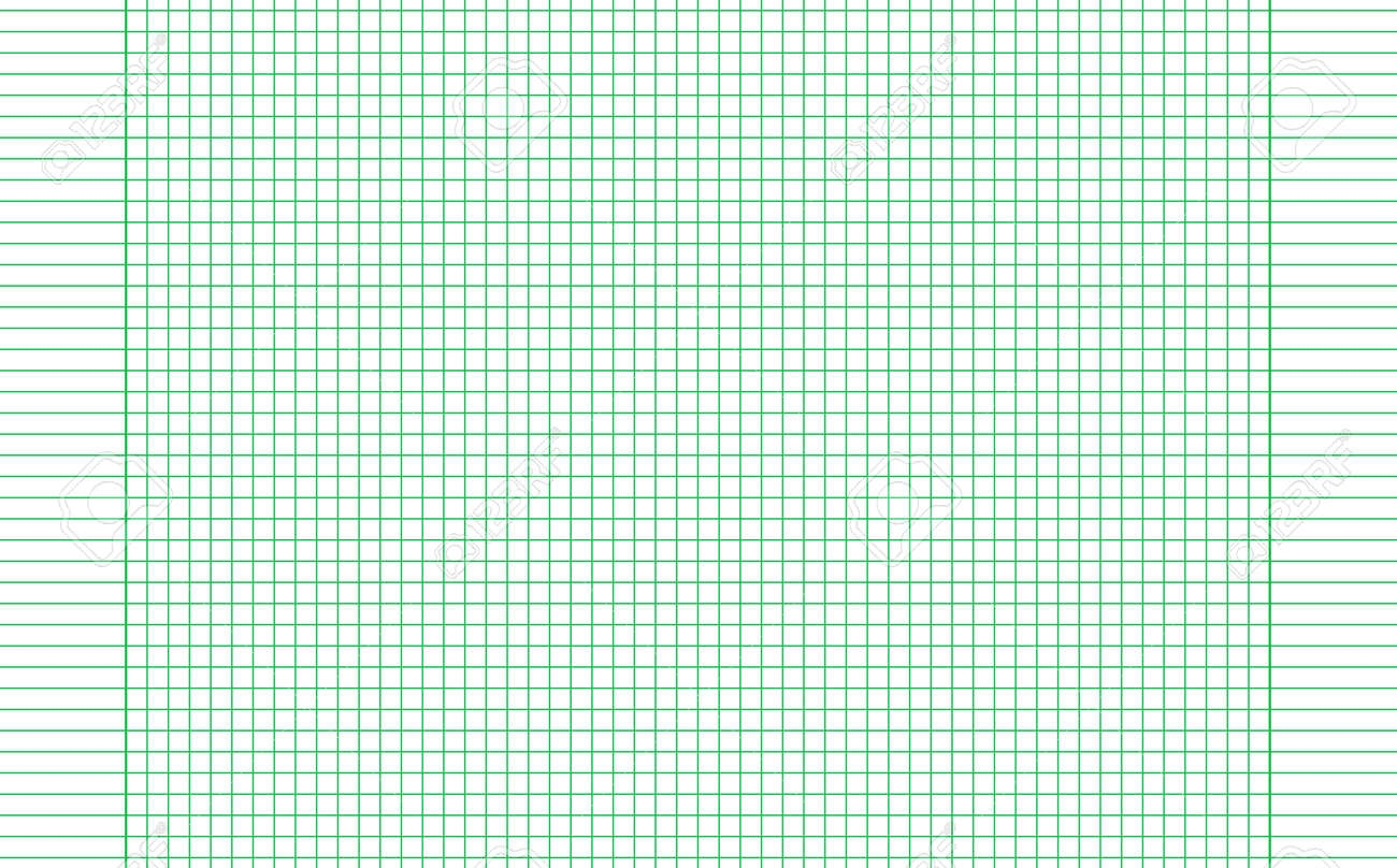 Blank Graph Paper Green