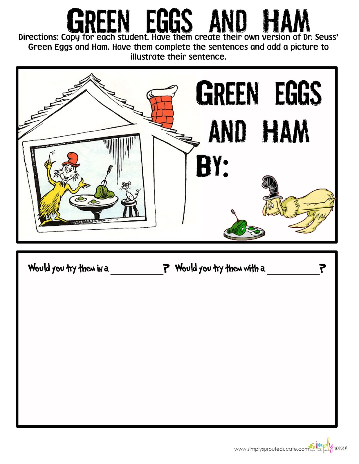Green Eggs And Ham Printables