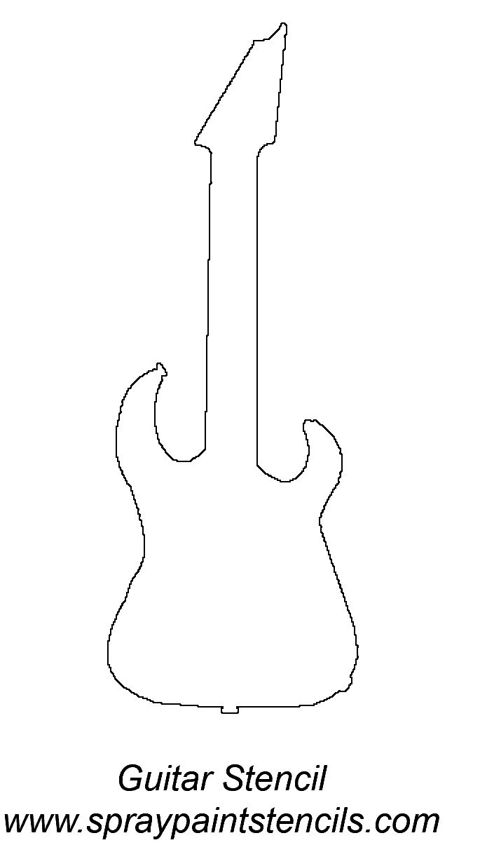 Guitar Printable Template