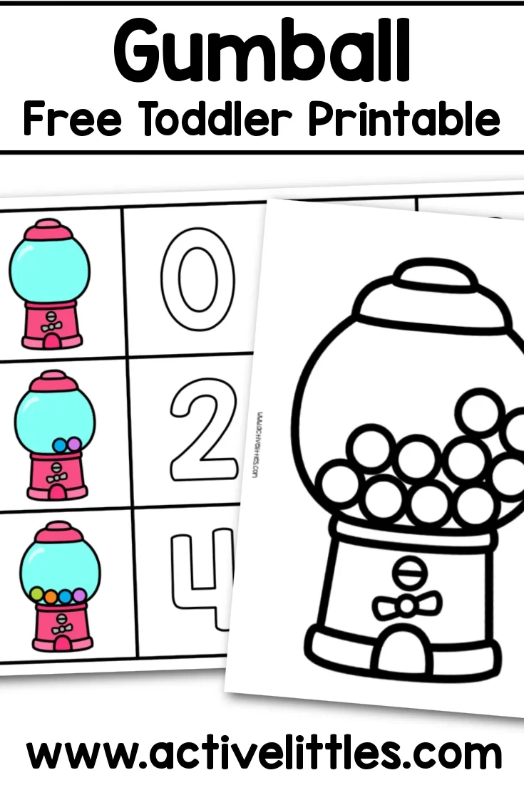 Gumball Free Printable For Preschool Active Littles