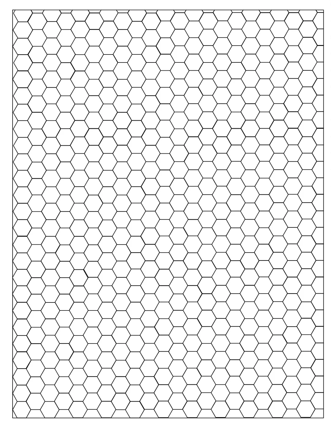 Half inch Hex Graph Paper Etsy Ireland