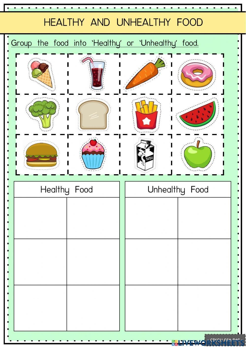 Healthy And Unh Science Worksheets 725671