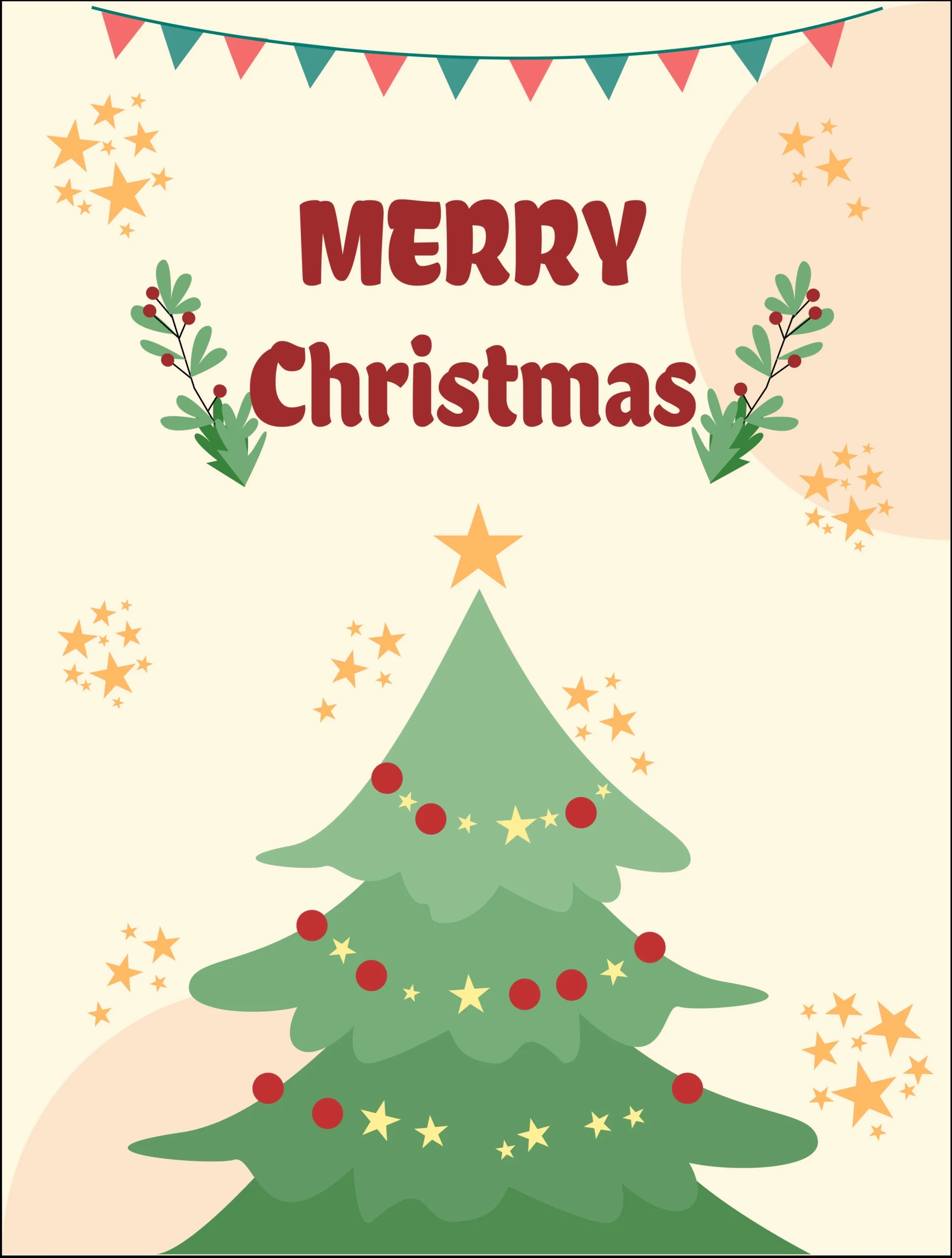 Printable Christmas Postcards Templates Free