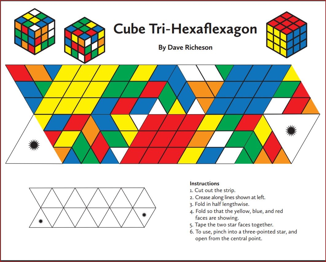 Printable Hexaflexagon Template