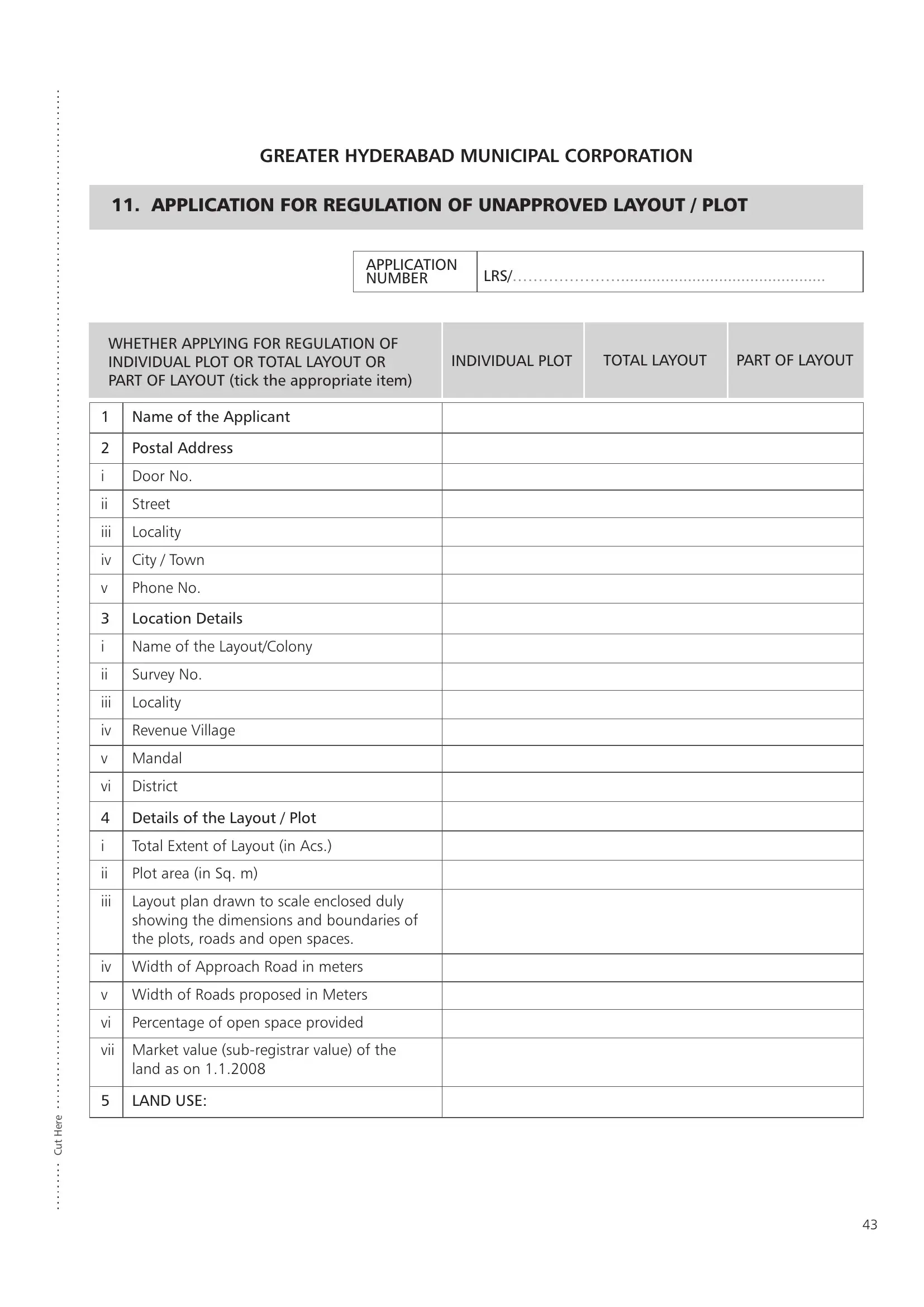 Hmda Lrs Application Form Fill Out Printable PDF Forms Online