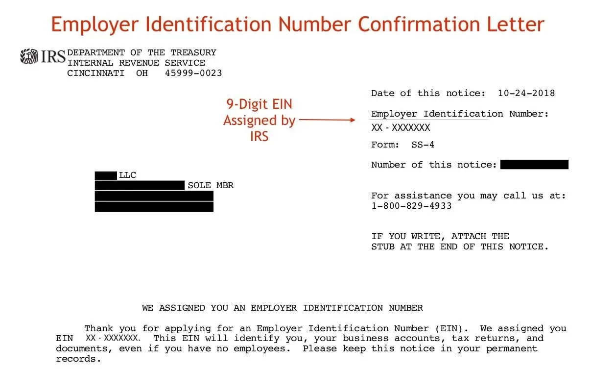 Irs Form Ein Number