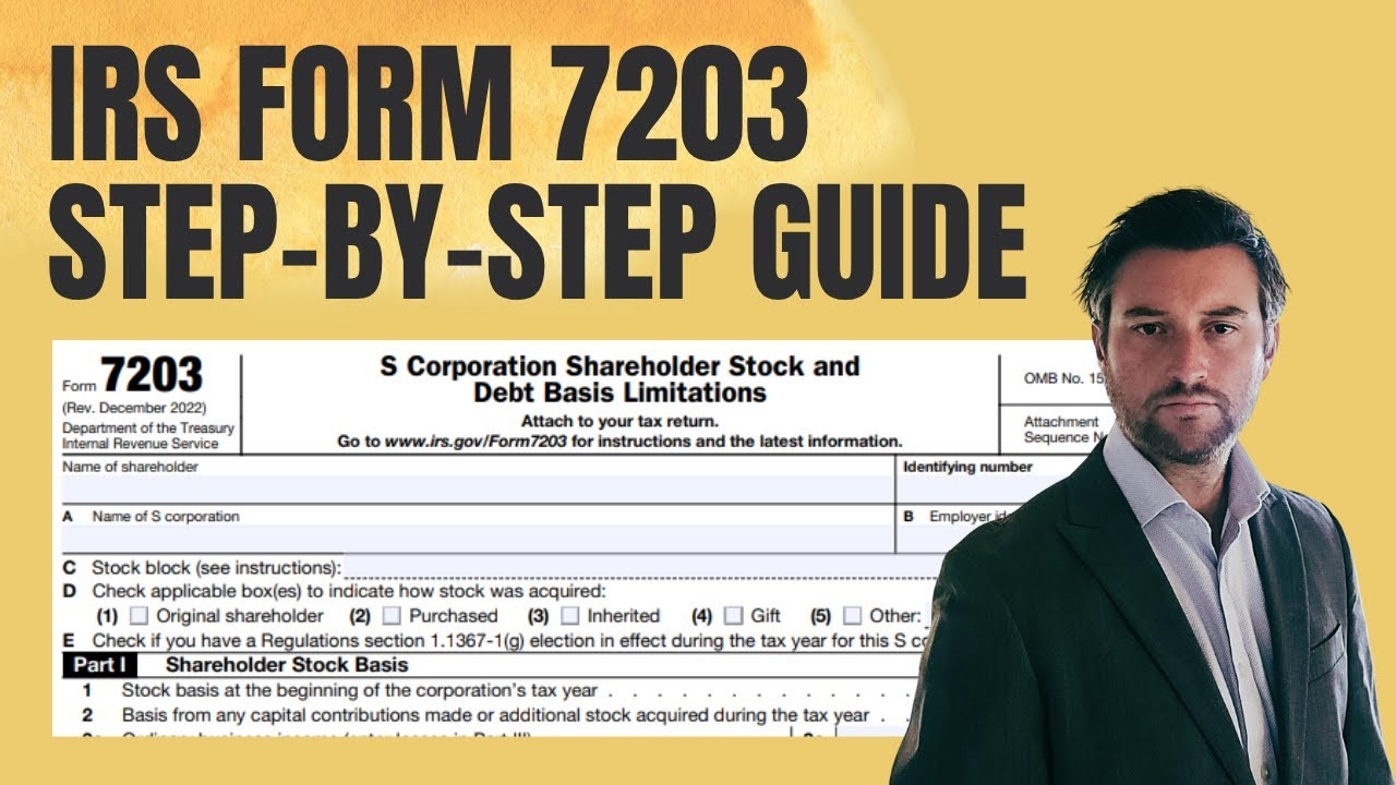 Irs Form 7203 Instructions