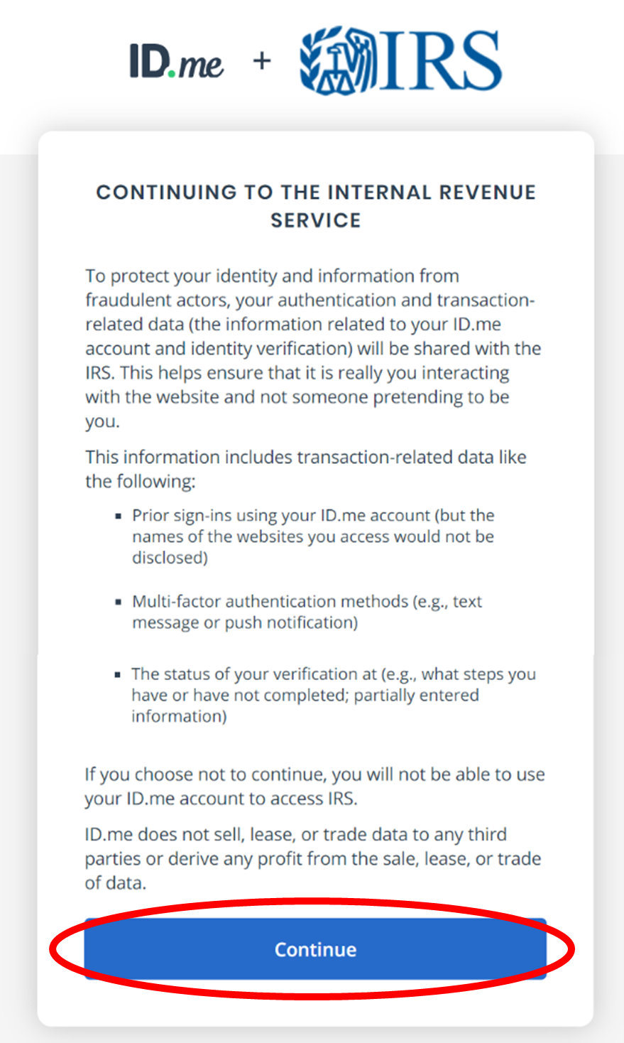 Irs Form Verify Identity