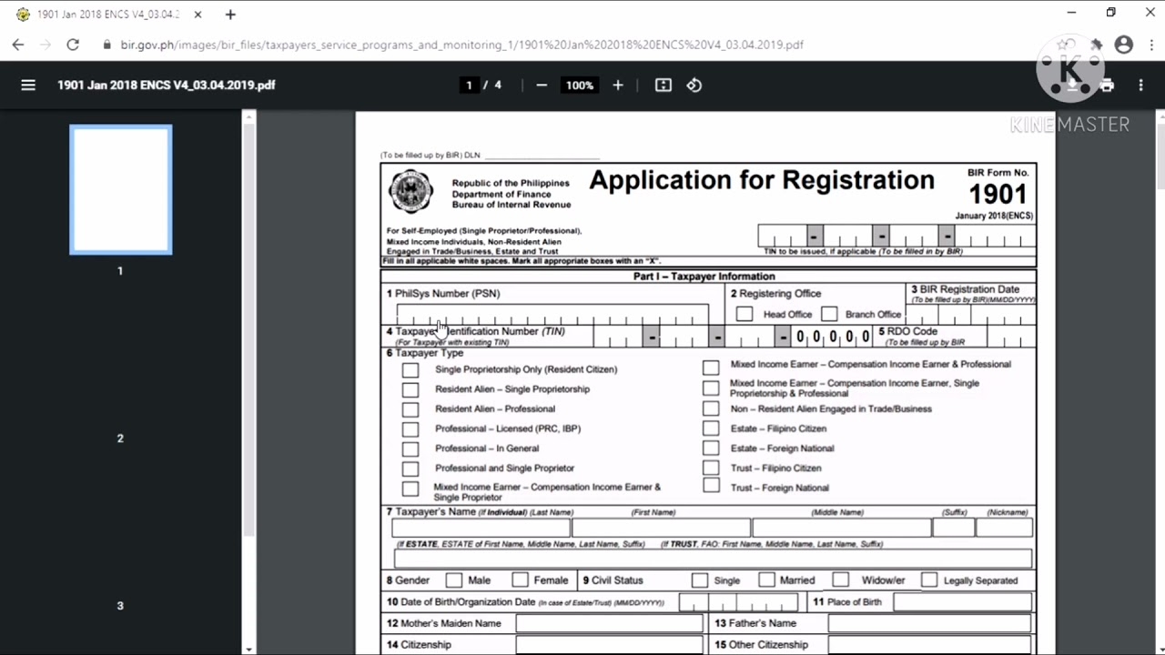 Bir Forms 1905 Download