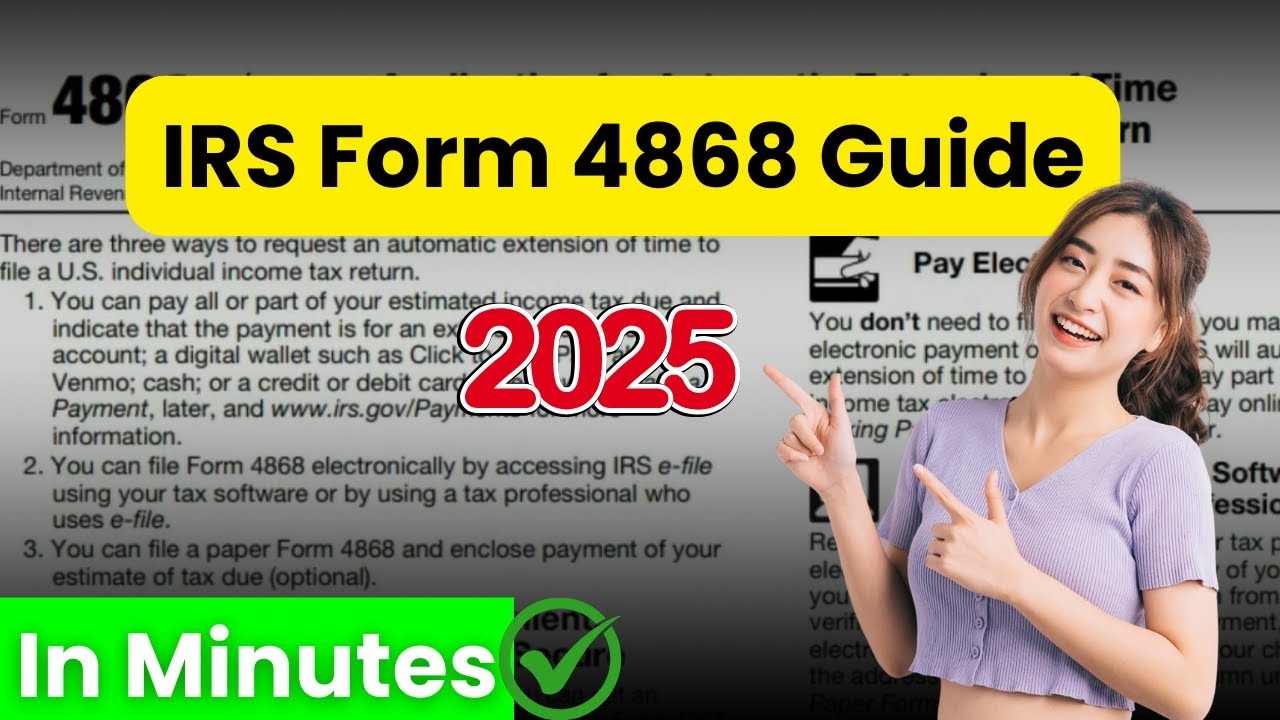 How To File A Tax Extension With IRS Form 4868 For 2025 2026