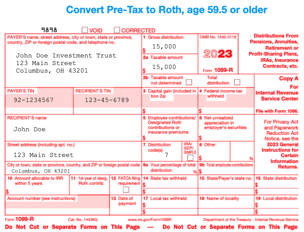 Irs Form 1099-R Box 7 Distribution Codes