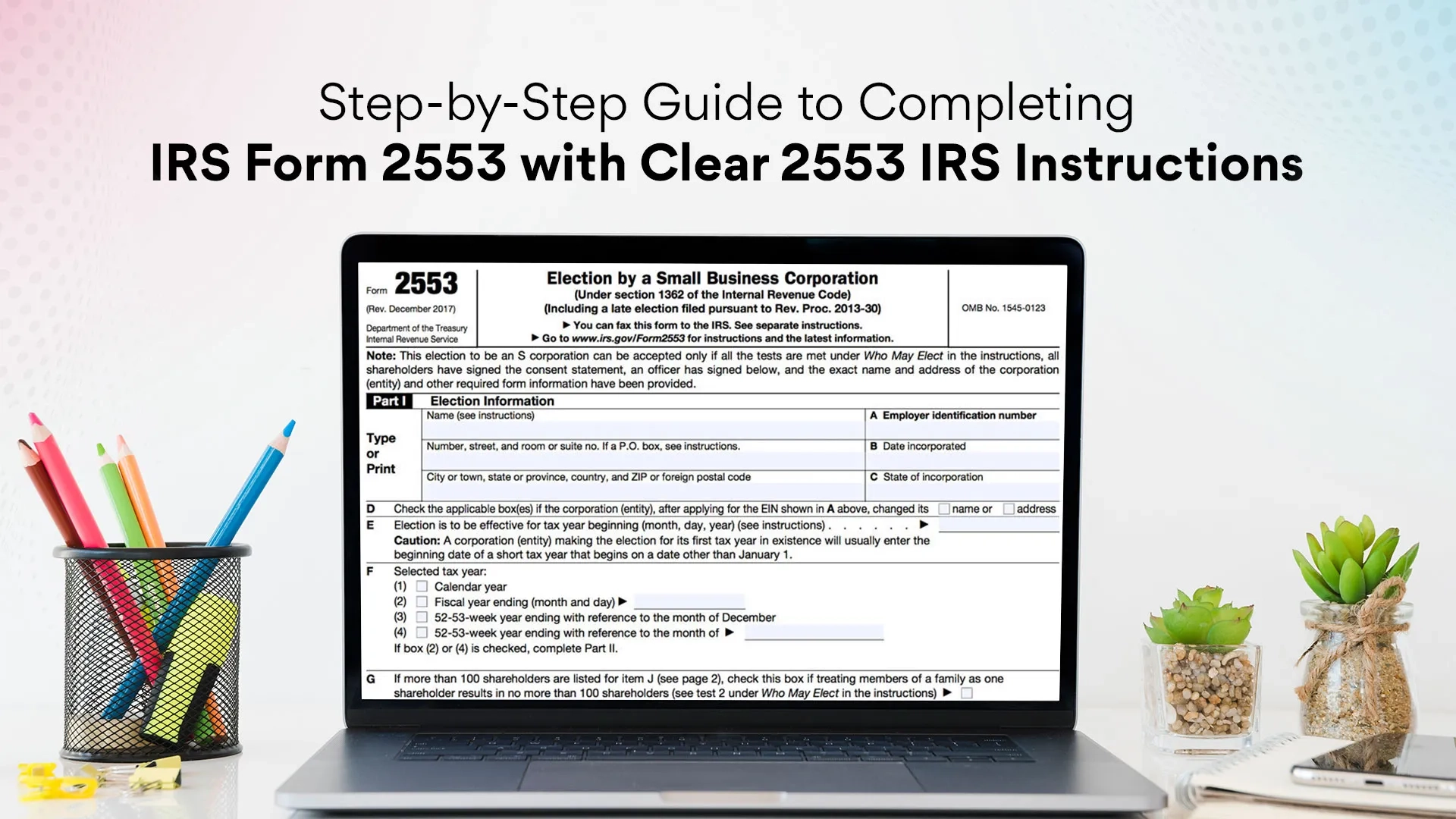Mailing Address For Form 2553 For Irs
