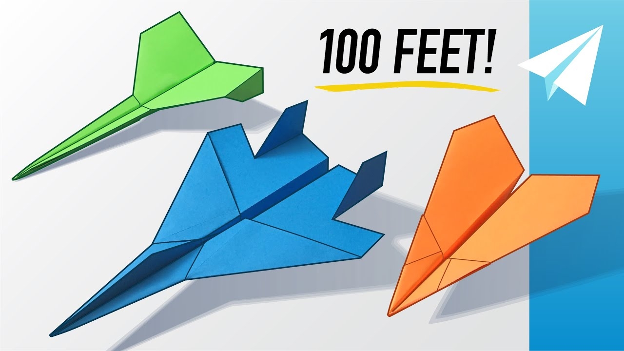 How To Make 3 EASY Paper Airplanes That Fly Far Best Planes In The World Dagger F 15 Arrowhead
