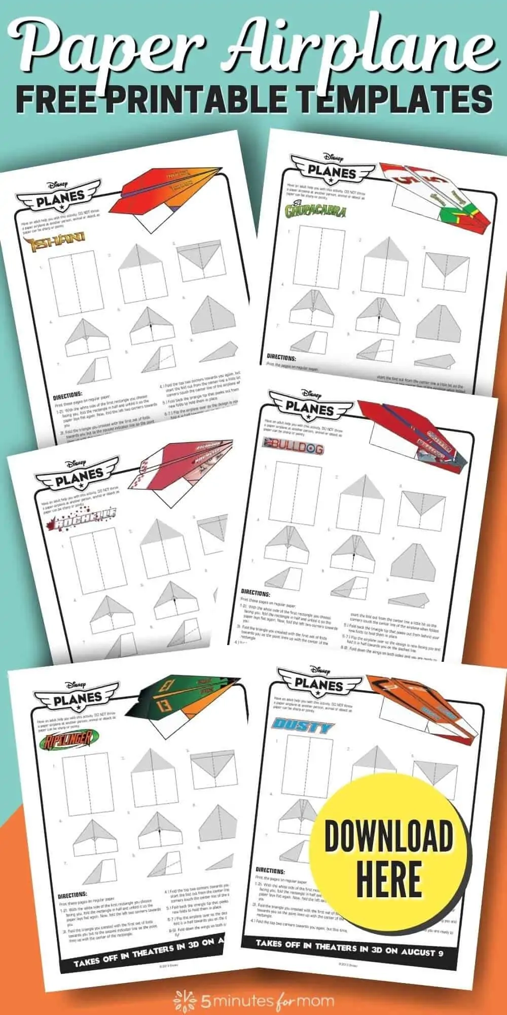 How To Make A Paper Airplane Disney Planes Style
