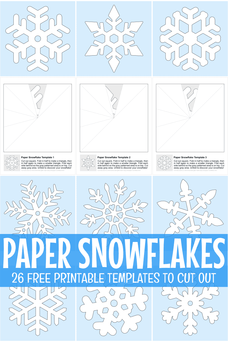 Printable Snowflakes Template