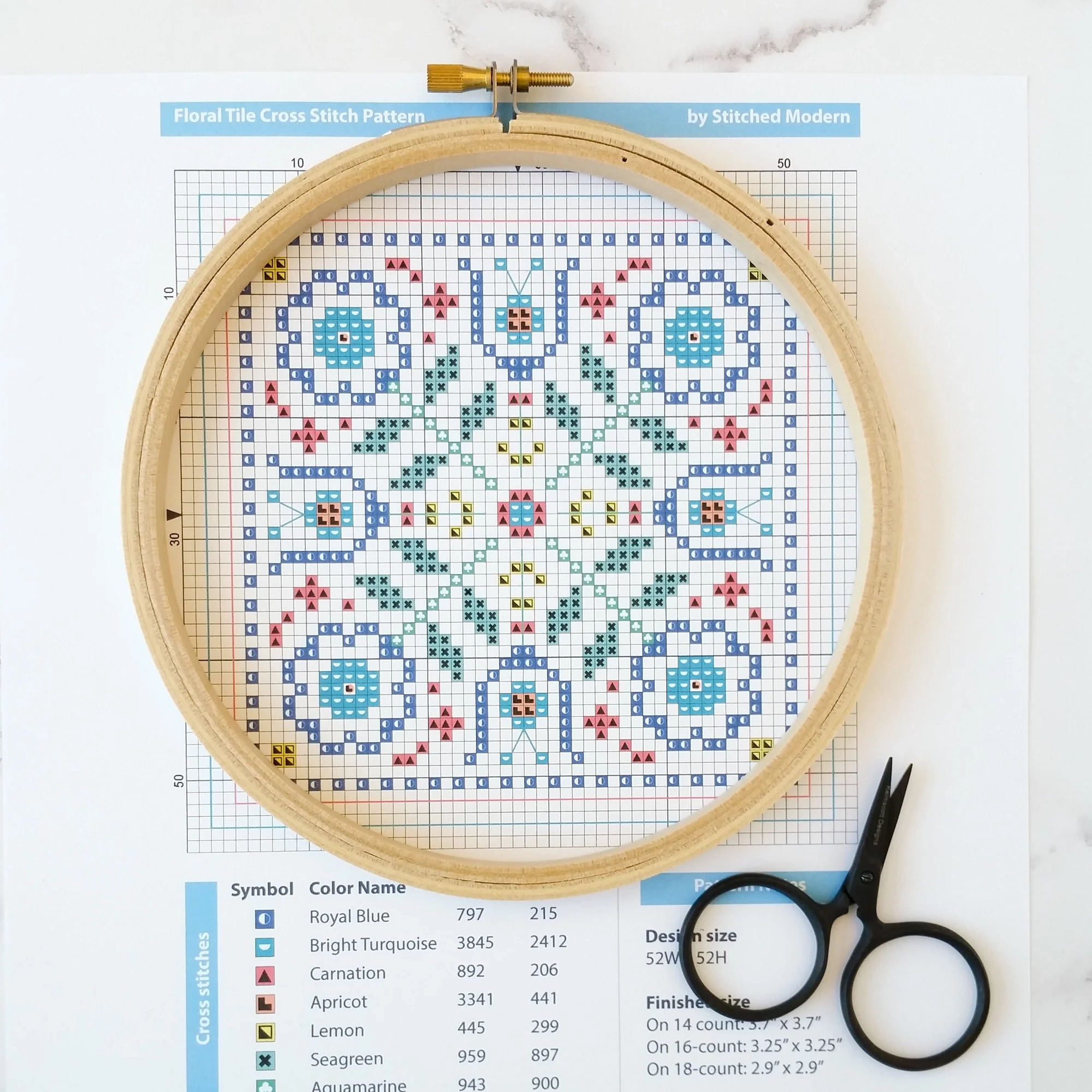 How To Read A Cross Stitch Pattern Stitched Modern