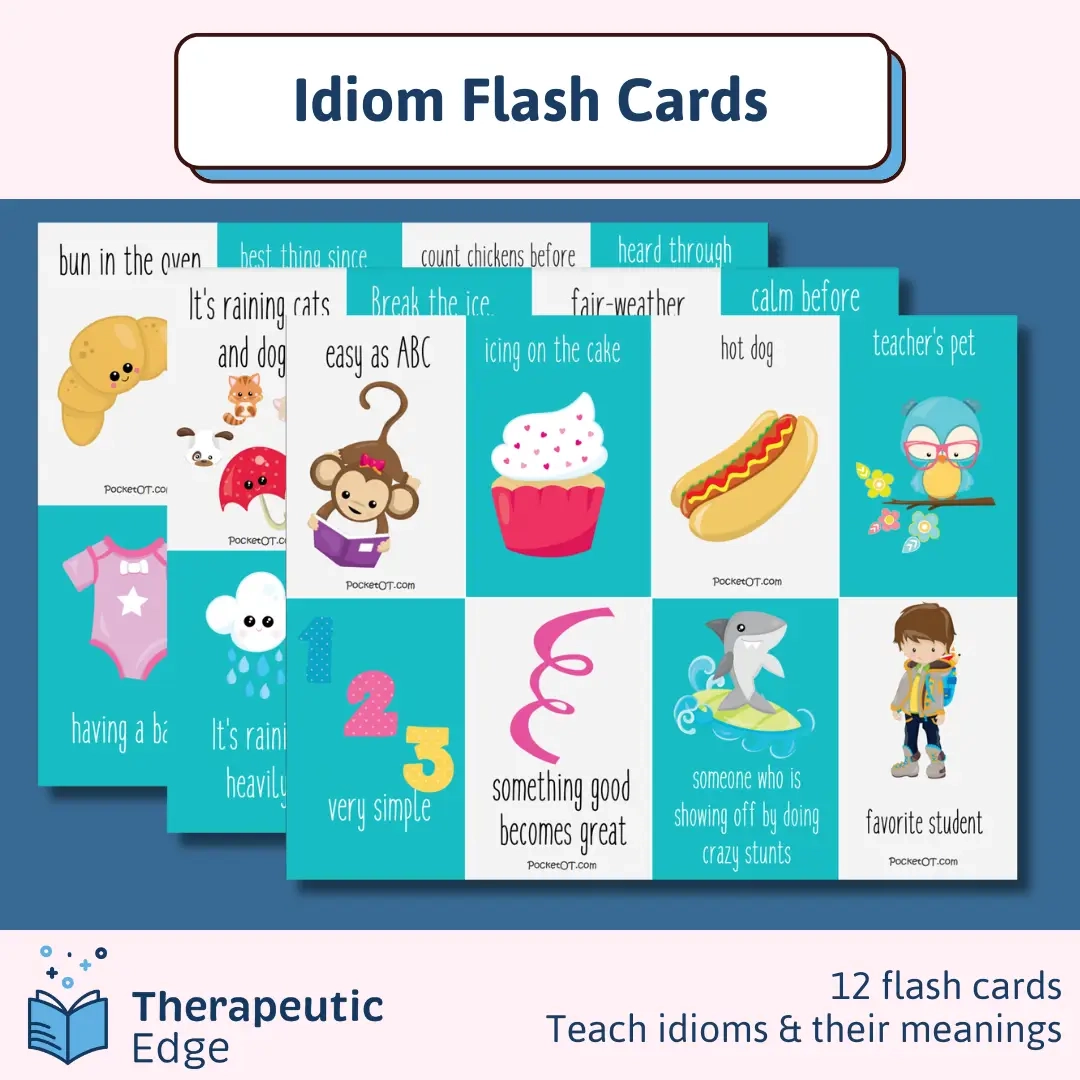 Idiom Flash Cards The Therapeutic Edge Collective