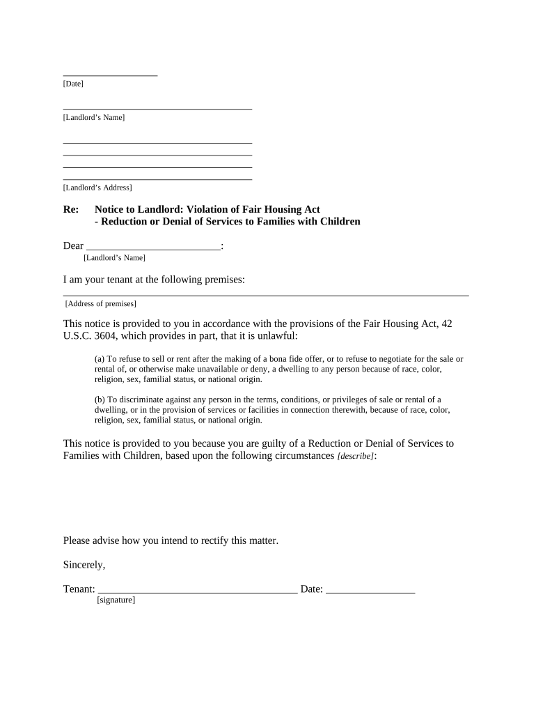 Hud Form 903 Complaint