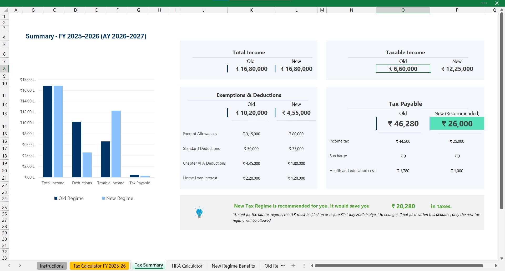Form 16 Ay 2026-27 Excel