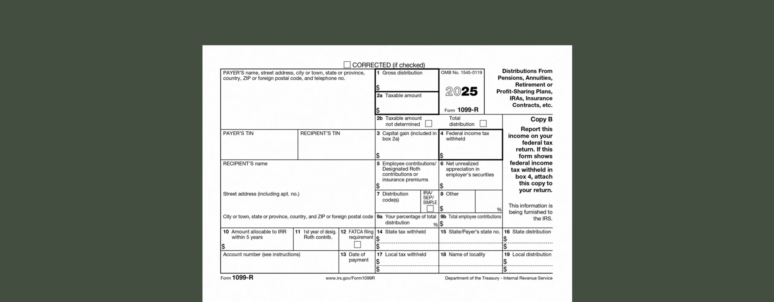 IRS Form 1099 R How To Report Pension And Retirement Income Ambrook