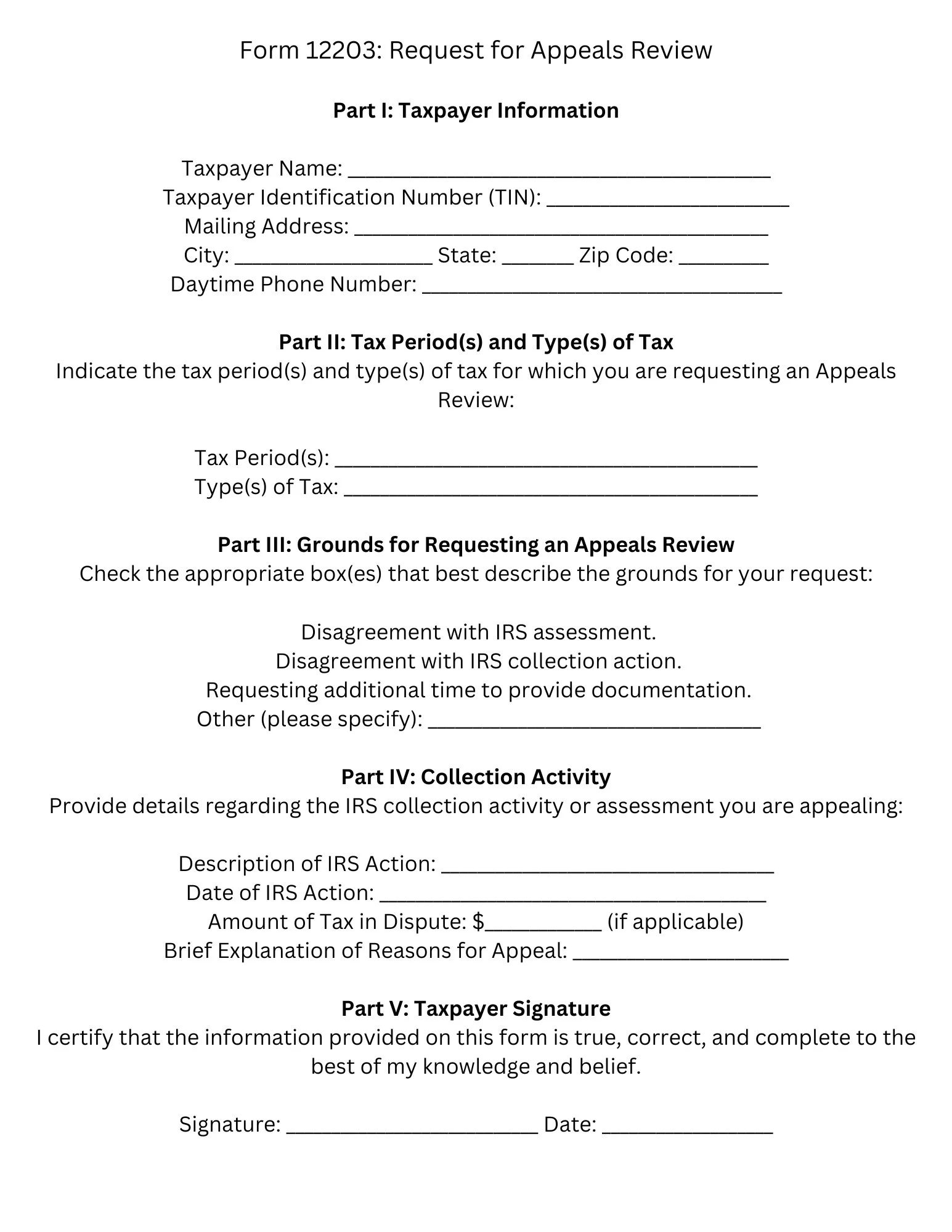 Irs Form Request