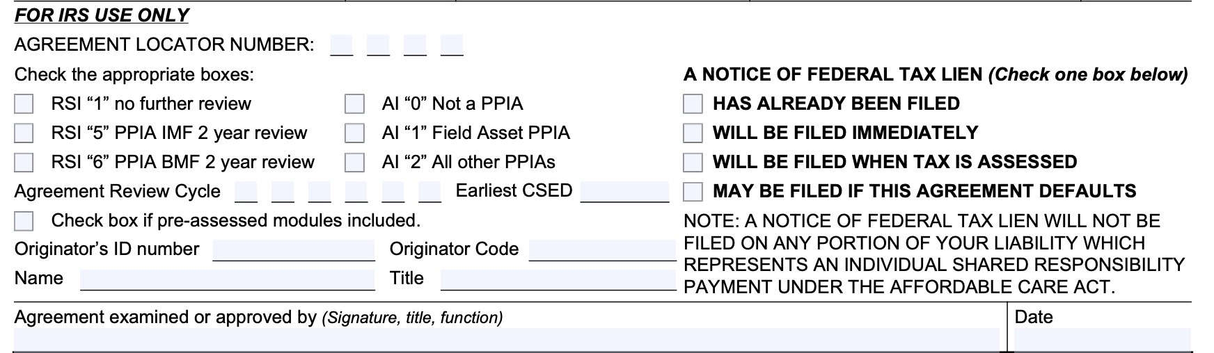 Where To Mail Irs Form 433-D