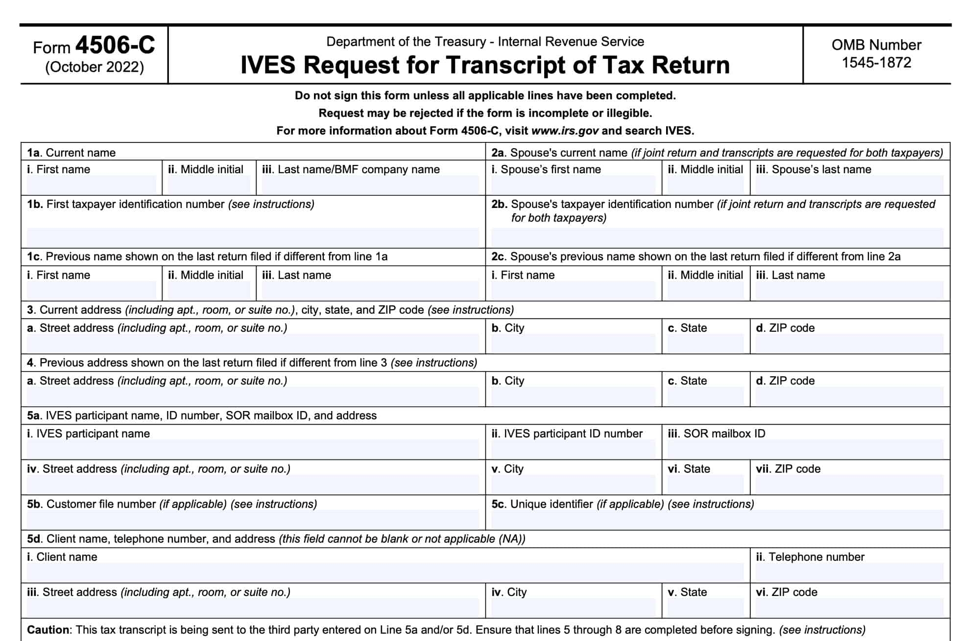 Irs Form 4506-T 2026