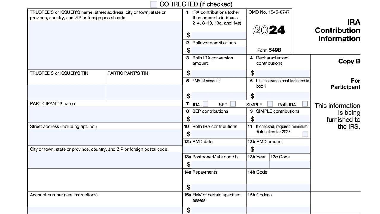 IRS Form 5498 Walkthrough