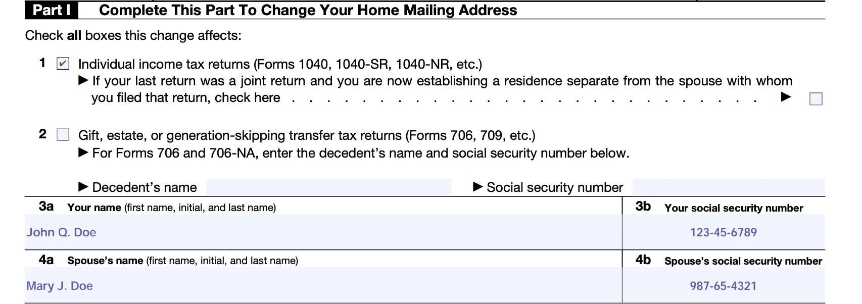 IRS Form 8822 Instructions Changing Your Address With The IRS
