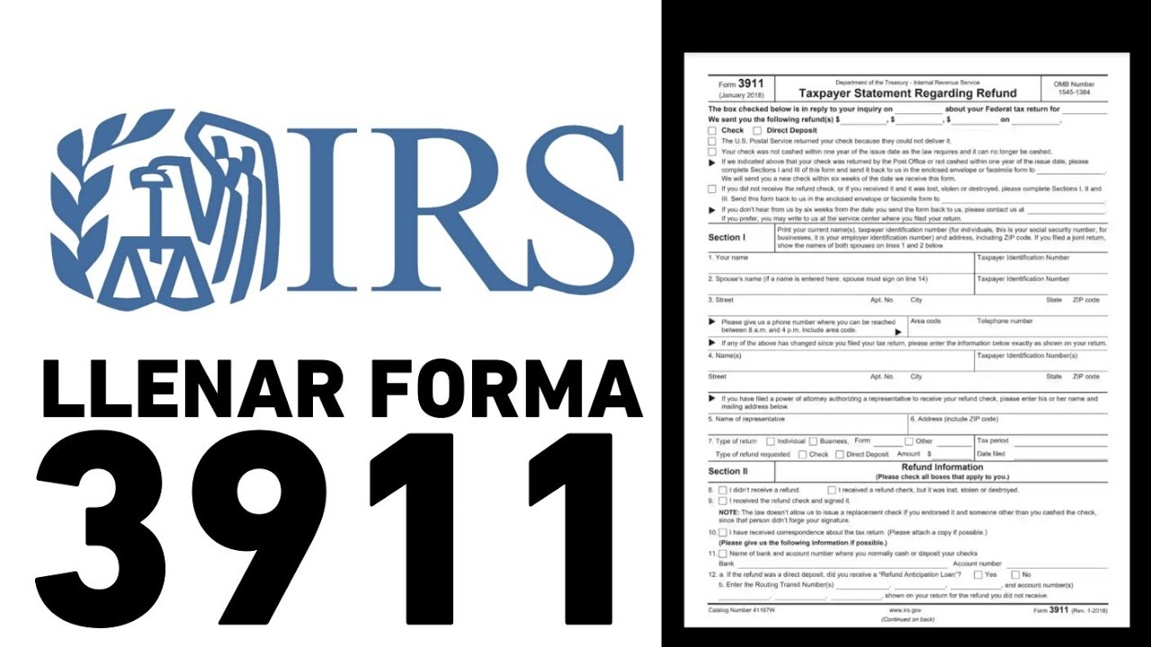 Irs Tax Form 3911 Printable