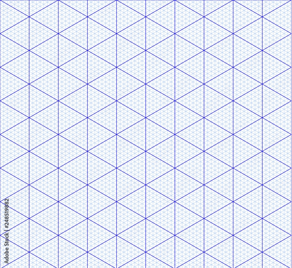Isometric Graph Paper Background Measured Grid Graph Plotting 