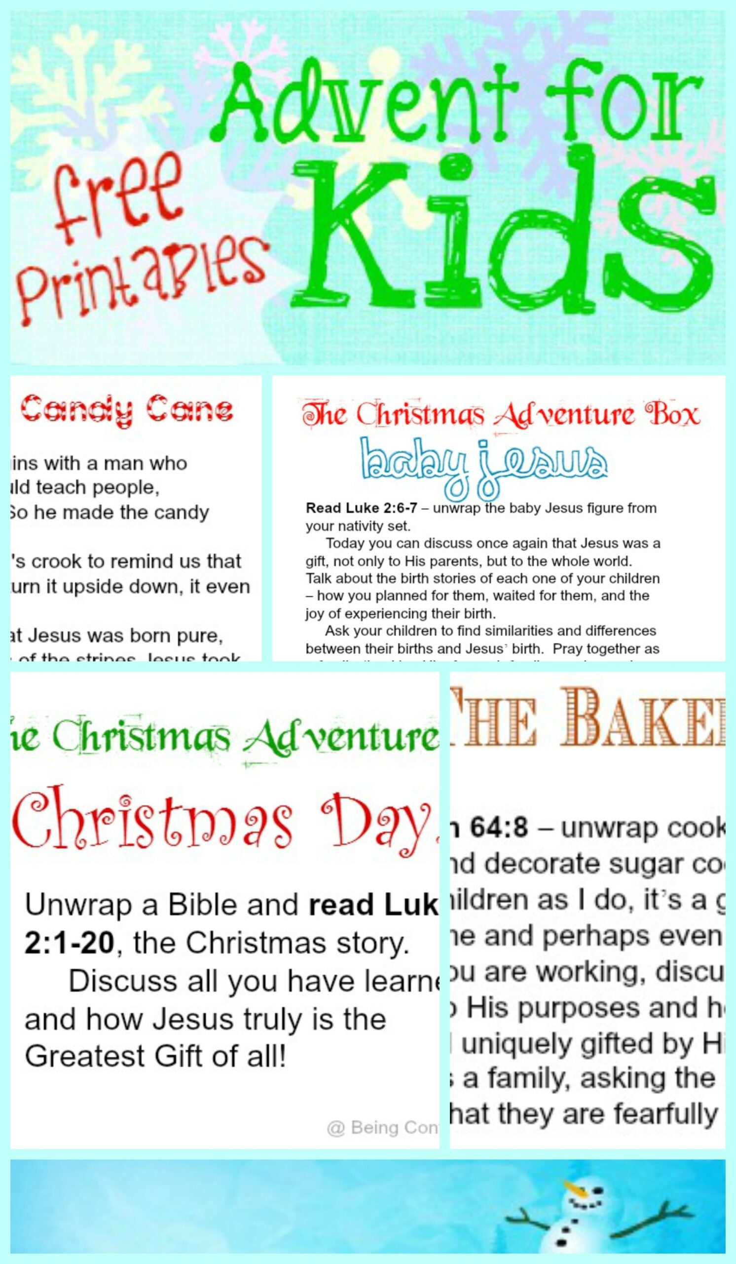 Advent Activities For Kids Printable