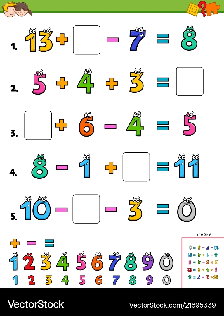 Printable Math Puzzles For Kids
