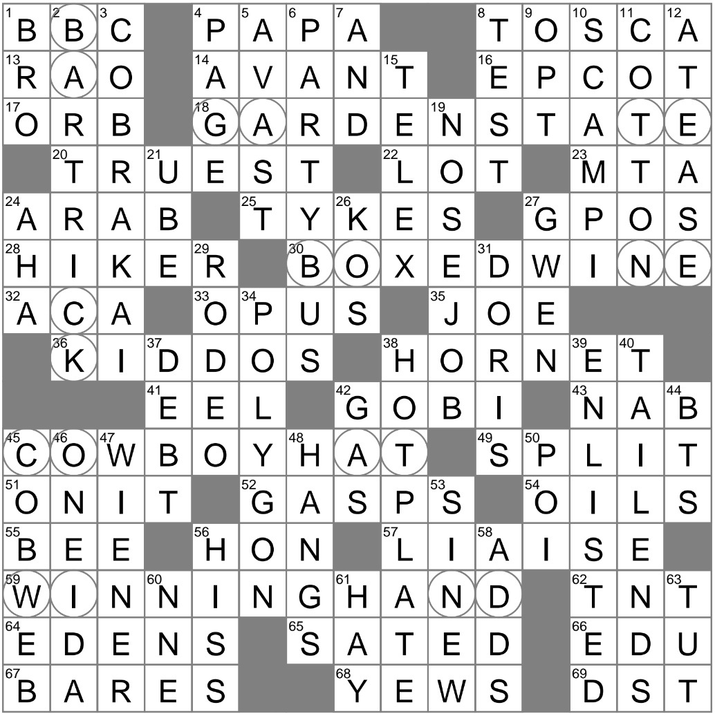 LA Times Crossword 16 Jul 25 Wednesday LAXCrossword
