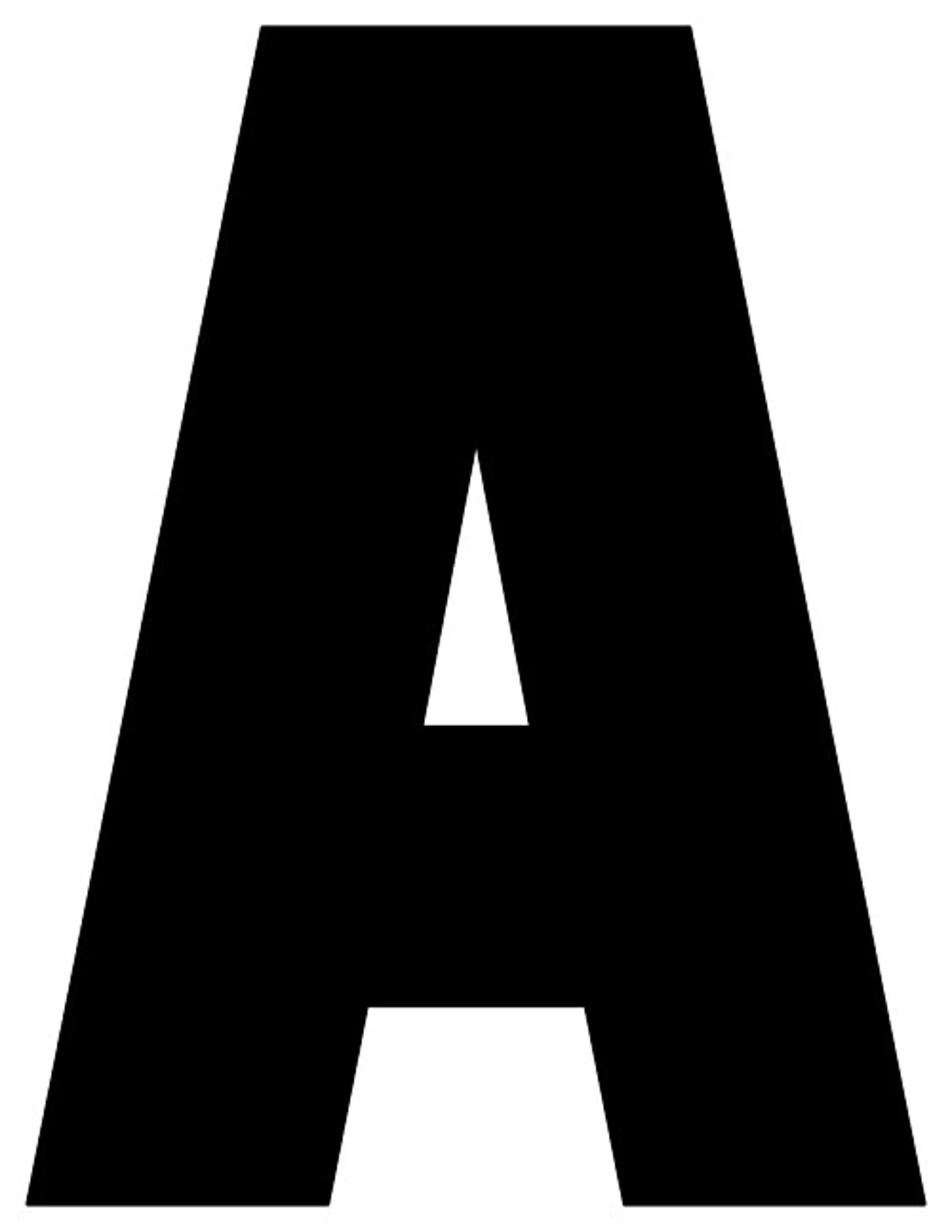 Large Block Letters Printable Inch Black Printable Alphabet Letters UK