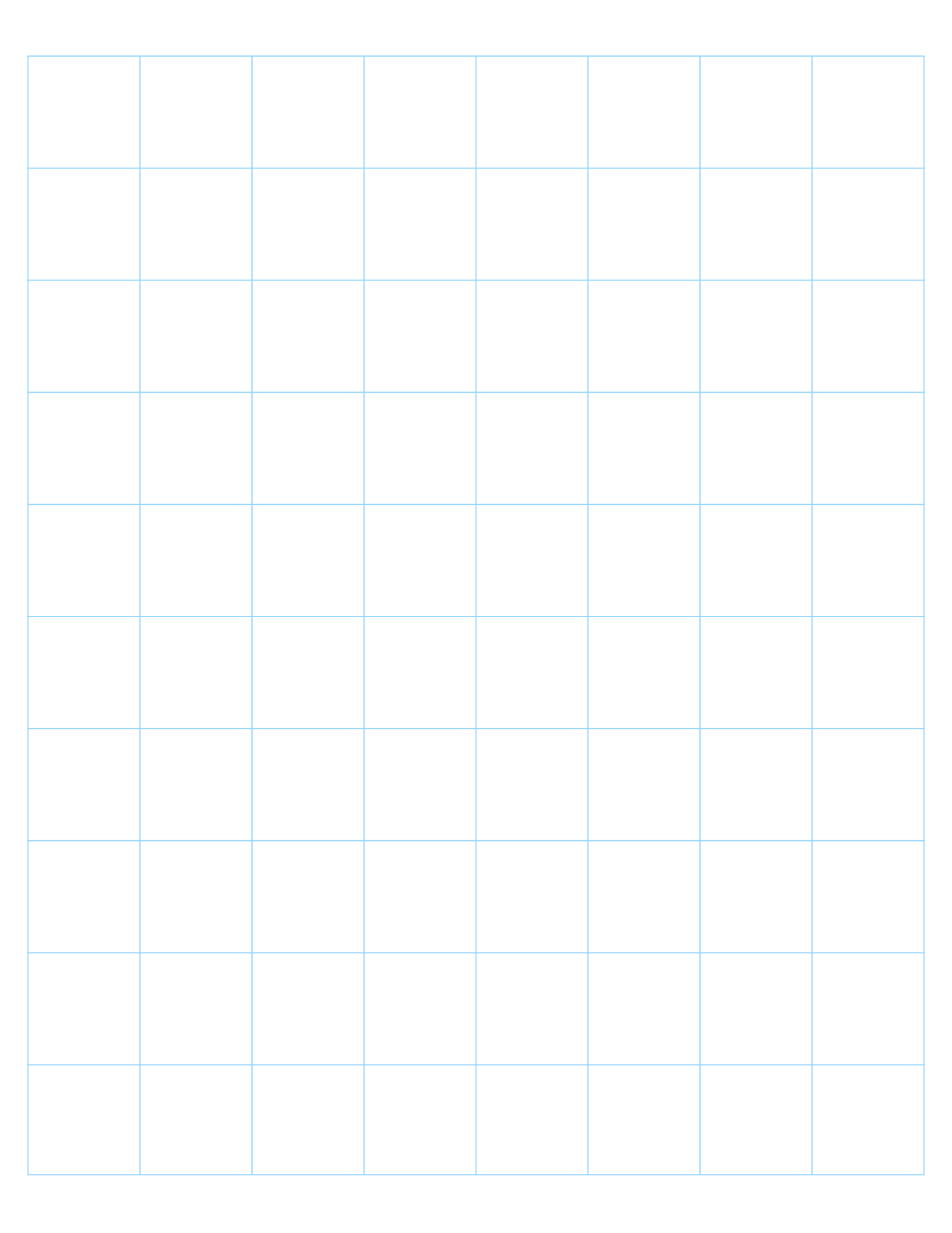 Printable 1 Inch Graph Paper