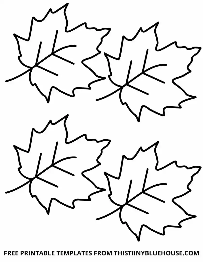 Free Printable Leaves Templates